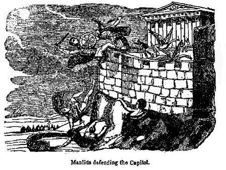 Manlius defending the Capitol.