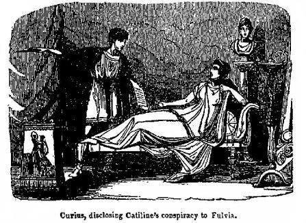 Curius, disclosing Catiline's conspiracy to Fulvia.