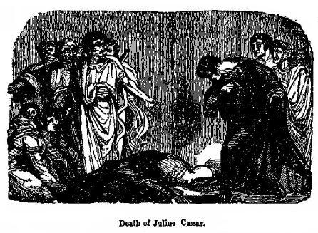 Death of Julius Cæsar.