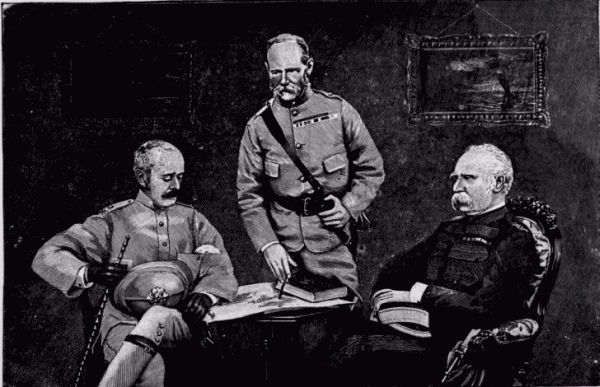 THE THREE COMMANDERS-IN-CHIEF IN INDIA-GENERAL SIR FREDERICK SLEIGH ROBERTS, GENERAL SIR ARTHUR E. HARDINGE, GENERAL SIR DONALD MARTIN STEWART