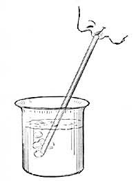 FIG. 145.—Water does not enter the tube as long as we blow into it.
 