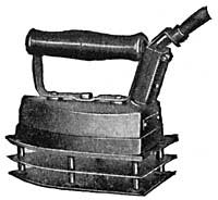 FIG. 201.—An electric iron on a metal stand.