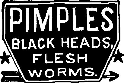 PIMPLES, BLACK HEADS, FLESH WORMS
