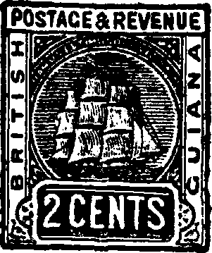 postage stamp--British Guiana--Postage & Revenue