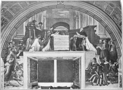 Plate 17.—Raphael. "The Mass of Bolsena."
In the Vatican.