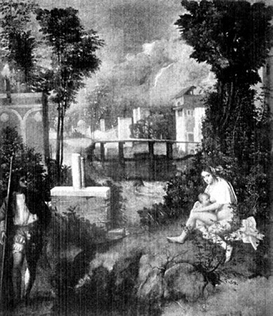 THE TEMPEST FROM THE PAINTING BY GIORGIONE
In the Giovanelli Palace