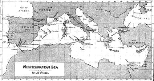 Map of the Mediterranean