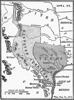 Texas and the Territory in Dispute