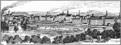 Lowell, Massachusetts, in 1838, an Early Industrial Town