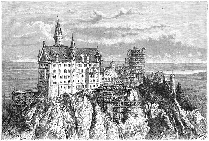 Het kasteel Neu-Schwanstein.