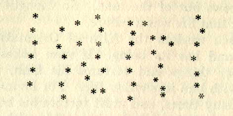 Diagram of constellation of stars.