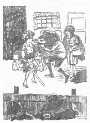 The
sight of the hated Cuthbert about to embrace his Joan goaded William to temporary madness.