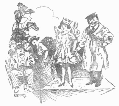 William and Bettine stepped solemnly hand in hand upon the little platform which
had been provided for the May Queen.