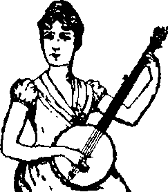 woman with banjo