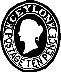 Ceylon / Postage Ten Pence