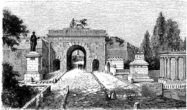 The Herculaneum Gate, restored.