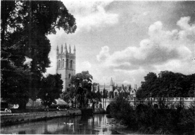 DISTANT VIEW OF MAGDALEN TOWER, OXFORD.