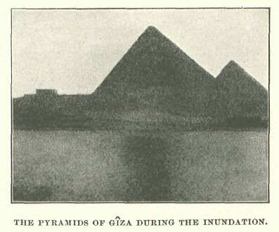 111.jpg the Pyramids of Giza During The Inundation.