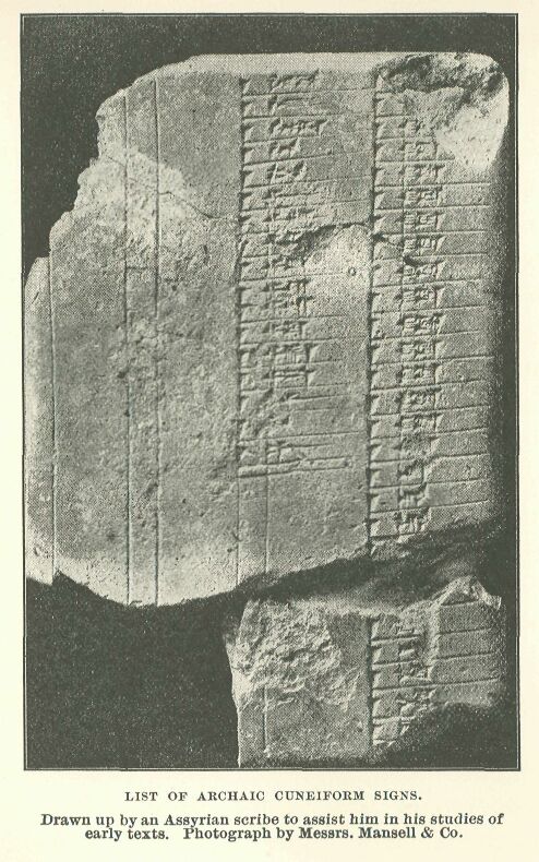147.jpg List of Archaic Cuneiform Signs. 