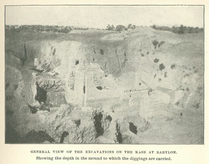 163.jpg General View of the Excavations on The Kasr At Babylon. 