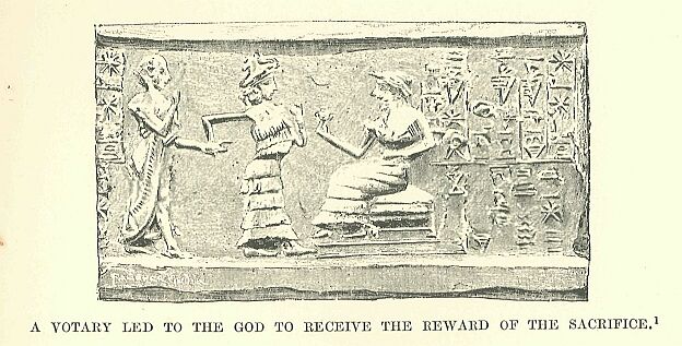 203.jpg a Votary Led to the God To Receive The Reward Of The Sacrifice 
