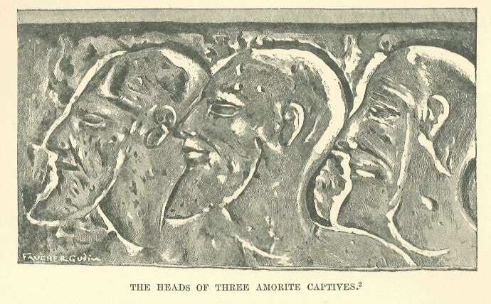 215.jpg the Heads of Three Amorite Captives 