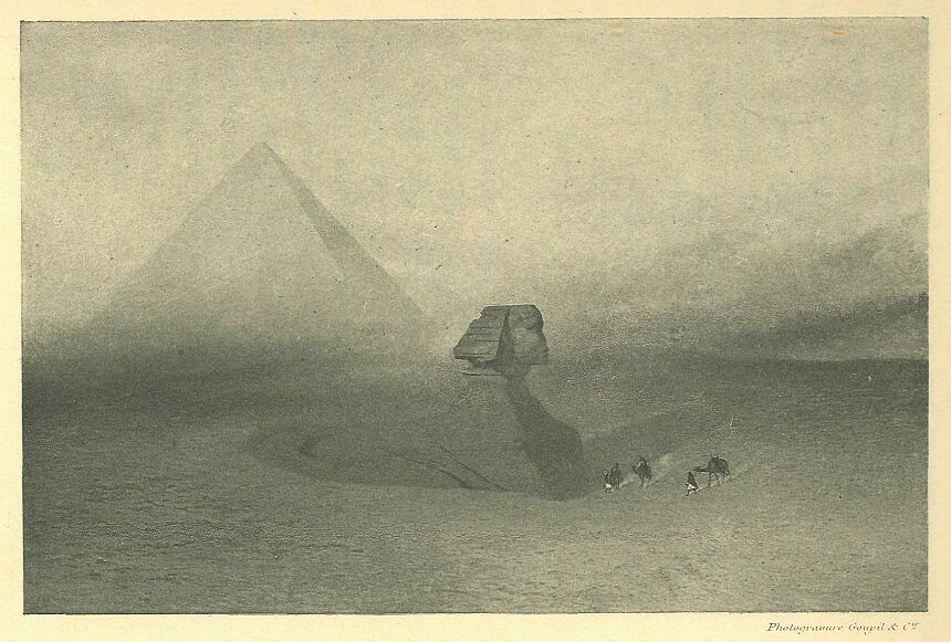 047.jpg the Simoom. Sphinx and Pyramids at Gizeh 