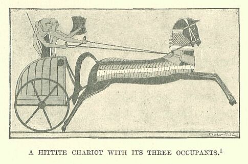 140.jpg a Hittite Chariot With Its Three Occupants 