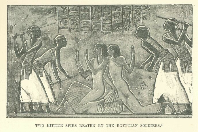195.jpg Two Hittite Spies Beaten by the Egyptian Soldiers 