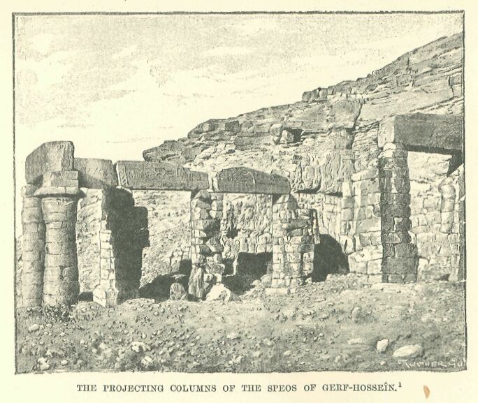221.jpg the Projecting Columns of The Speos Of Gerf-hosseÎn 
