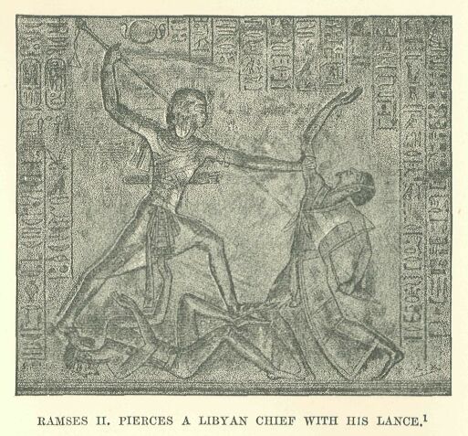 229.jpg Ramses II. Pierces a Libyan Chief With his Lance 