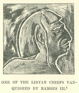 299.jpg One of the Libyan Chiefs Vanquished by Ramses Iii. 