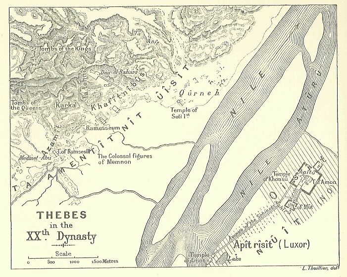 334.jpg Map: Thebes in the Xxth Dynasty 