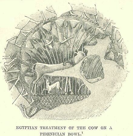 117.jpg Egyptian Treatment of the Cow on a Phoenician Bowl 