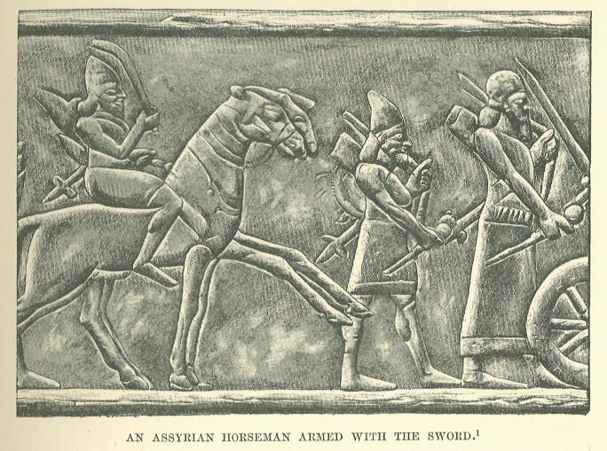 009.jpg an Assyrian Horseman Armed With the Sword 
