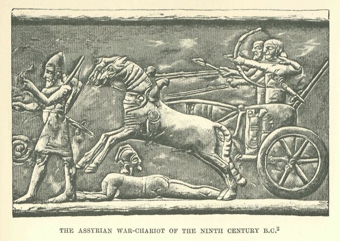 055.jpg the Assyrian War-chariot of The Ninth Century B.c. 