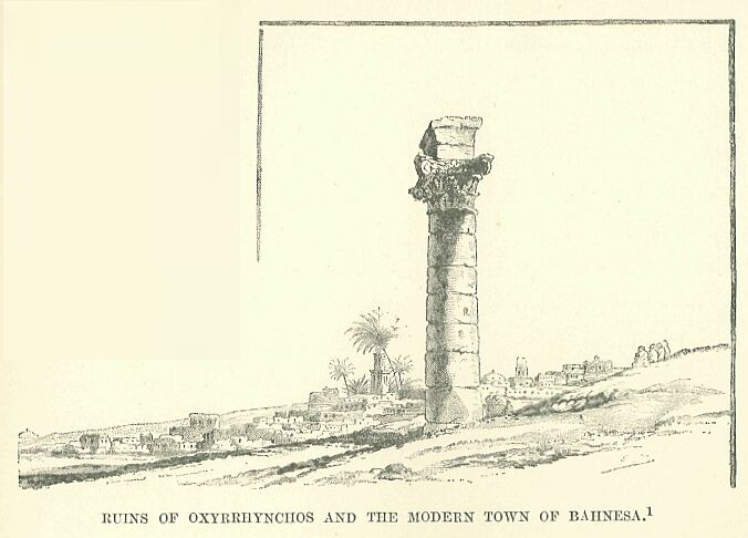 263.jpg Ruins of Oxyrrhynchos and the Modern Town Of Bahnesa 