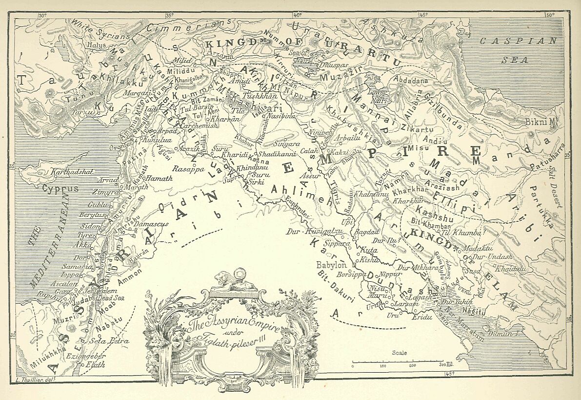 298.jpg Map of the Assyrian Empire Under Tiglath-pileser Iii. 