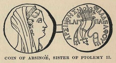 143.jpg Coin of Arsino, Sister Of Ptolemy Ii. 