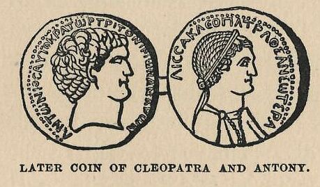347.jpg Later Coin of Cleopatra and Antony. 