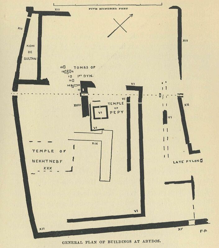 393.jpg General Plan of Buildings at Abydos 