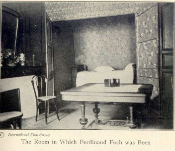 The Room in Which Ferdinand Foch was Born.