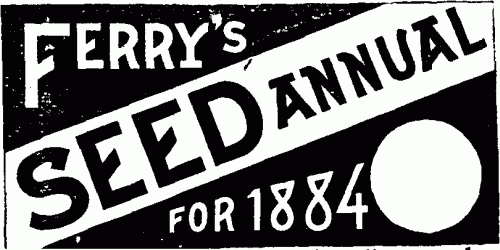 FERRY'S SEED ANNUAL FOR 1884