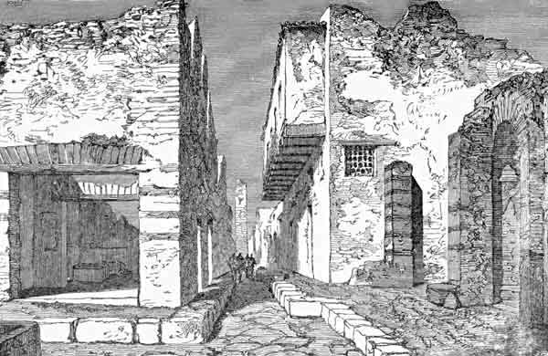 A CLEARED STREET IN POMPEII.