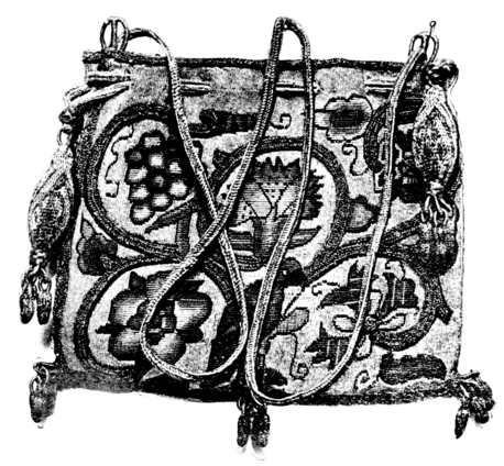 Embroidered Bag for Psalms. London, 1633.