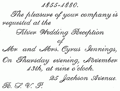 Invitation to an Anniversary Party