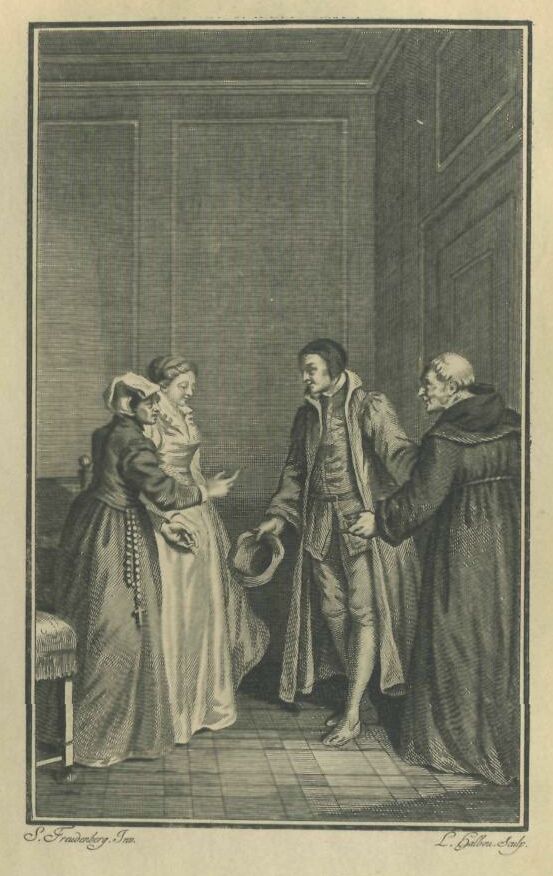051a.jpg the Grey Friar Introducing his Comrade to The Lady and Her Daughter 