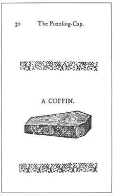 Illustration of Riddle XIV in “The Puzzling-Cap”
