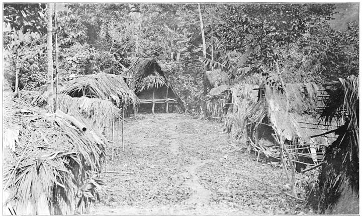 Village of Uvande, with Chief’s Emone at End.
