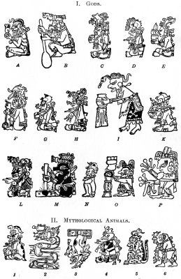 I. Gods and II. Mythological Animals